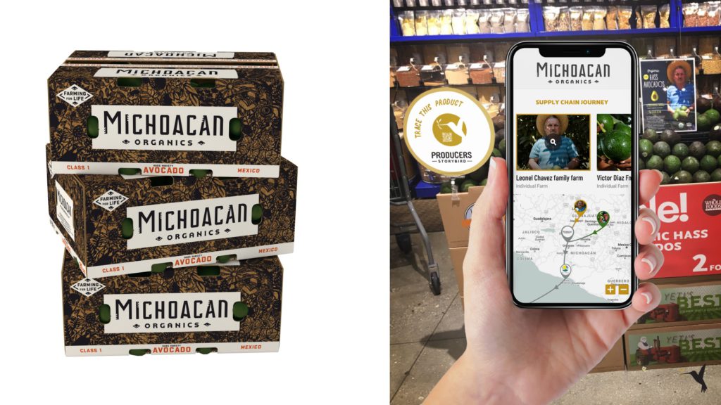 Food transparency app with blockchain