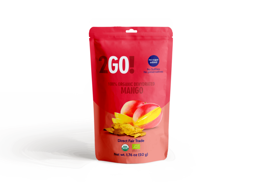 Product certification logos on 2GO packaging