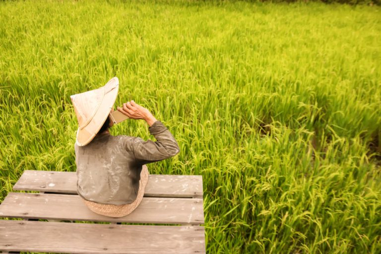A worker from 8villages Indonesia, one of the producers on Producers Market
