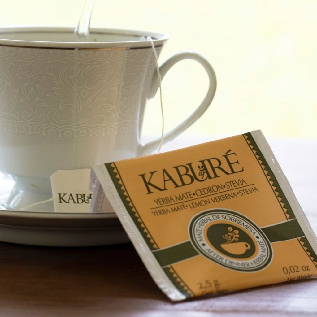 Kaburé Tea next to a cup of tea