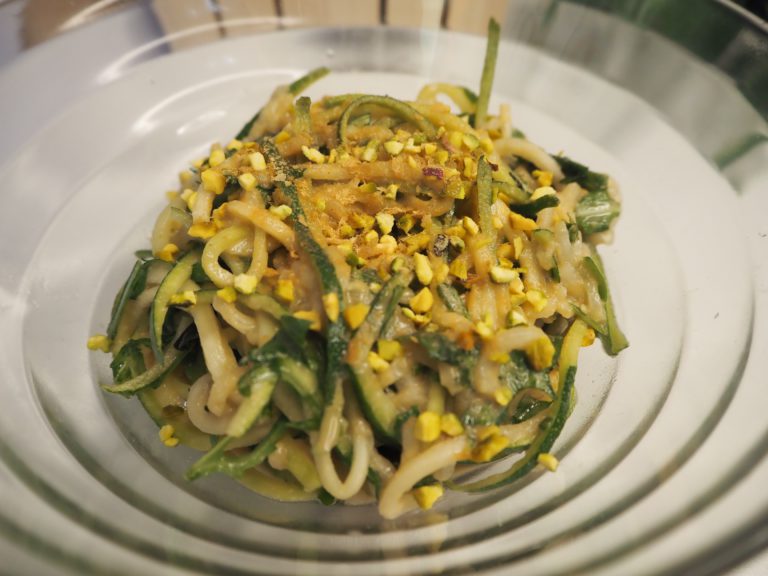 Balsamic Zucchini Noodles (Raw, Vegan Recipe)