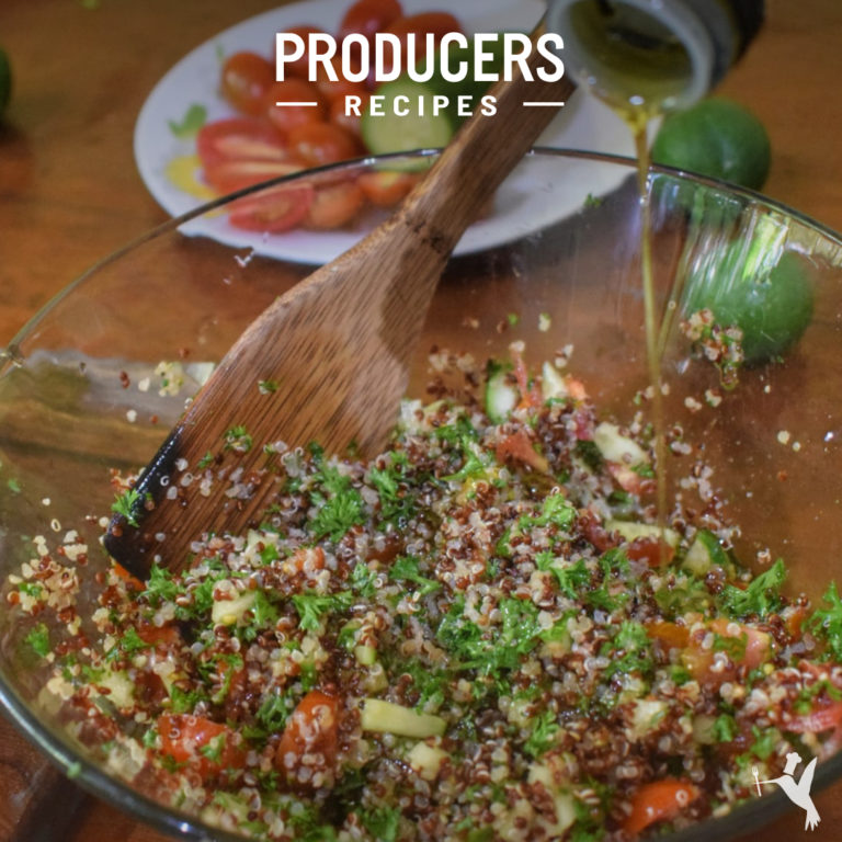 Tri-colored Quinoa Tabbouleh Salad